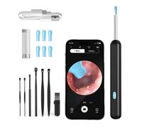 Orelix Pro Otoscope Auriculaire 1080P HD, Endoscope 3,5mm IP67 Étanche avec LED et WIFI, Nettoyage d'Oreille Compatible avec Smartphones et Tablettes IOS et Android
