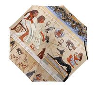 ORENZ Parapluie Automatique Ancienne Égypte Parapluies Pliants Parapluies Légers Et Coupe-Vent Parapluie De Voyage Portable