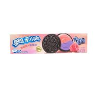 Oreo Biscuits Fourrés Saveur Framboise et Myrtille, 97 g (Contient 2 Paquets Individuels)