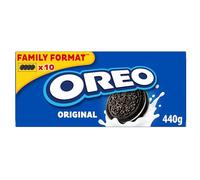 OREO - Oreo Original - 1 Paquet de 10 Sachets de Biscuits Oreo - Biscuit Cacaoté Fourré Goût Vanille - Idéal à Emporter pour un Goûter Gourmand - Format Familial - 440g