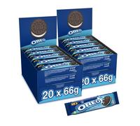 Oréo Original - 2 Présentoirs de 20 Paquets - Biscuits Cacao Fourrés Goût Vanille
