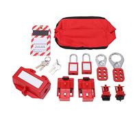 Oreq Kit consignation et d'étiquetage, sécurité électrique comprenant 12 étiquettes consignation, 4 disjoncteurs consignation, 2 cadenas sécurité, 2 moraillons, la consignation et l'étiquetage