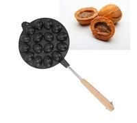 Oreshki Moulage Four Cookies Maker Oreshnitsa, 16 Noix Cookie Moulage Oreshek Gâteau, Forme de Moulage en Métal Noix en Forme de Fabricant pour Sweet Russian Nut Home Bakery