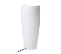 Oresteluchetta NOUMEA 40 Vase Lumineux pour extérieur et intérieur, H.89,5 x Ø.40, résistant aux UV, Couleur Blanche