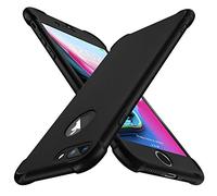 ORETECH Coque Compatible avec iPhone 7 Plus et iPhone 8 Plus,avec 2 x Protecteur D'écran en Verre Trempé Housse Hybride Antichoc Ultra Mince Mat Anti Rayures PC TPU pour iPhone 7 Plus 8 Plus 5.5 Noir