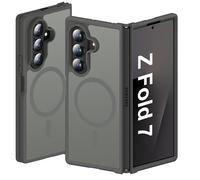 ORETECH Coque Magnétique pour Samsung Z Fold 7, Compatible avec Mag-Safe, Translucide Mat Gris