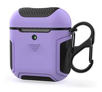 ORETECH Coque pour AirPods 2 et AirPods 1, Housse Étui Protecteur pour Airpods Coque, Anti Rayures PC Fibre de Carbone Protection Case pour étui de Chargement Airpods 2/1 Antichoc Violet