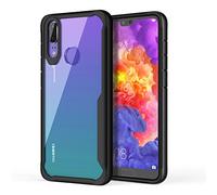 ORETECH Coque pour Huawei P20 Lite [Antichoc] TPU Silicone Gel et Couvercle Arrière Transparent Bumper Housse Etui Noir