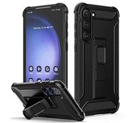 ORETECH Coque pour Samsung Galaxy S23 5G avec Béquille, Antichoc, Dos PC Rigide, Souple Silicone Bumper, Protection Etui Noir