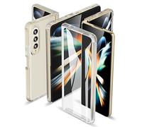 ORETECH Coque pour Samsung Galaxy Z Fold 4 Protection de L'écran Intégrée, Antichoc Transparente Matte Rigide PC Arrière et Protecteur Écran pour Galaxy Z Fold 4 Coque Samsung Z Fold 4 Transparente