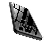 ORETECH Coque Samsung S10, Coque Galaxy S10 Transparente Housse Hybride Robuste Antichoc [Coussin d'air] Ultra Mince Mat Anti Rayures Dur PC TPU Samsung Galaxy S10 2019 Etui Noir 6.1”