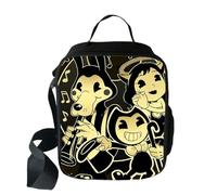 OREURUIK 2020 Bendy and The Ink Machine Cooler Lunch Bag Cartoon Girls Portable Thermal Food Picnic Bags for School Kids Boys Lunch Box