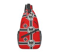 OREURUIK Allemand DK Reich Sling Bag Poitrine Bandoulière Sling Sac à Dos Randonnée en Plein air Sacs à Dos Allemagne Empire of Flag Hommes Femmes Pack