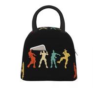 OREURUIK Battle Royale Victory Dance Cool Justice Dance Fortnite Sac à lunch isolé Glacière Boîte à nourriture thermique Fourre-tout Boîtes à lunch étanches