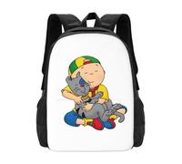 OREURUIK Caillou Caillou Et Chien Cartable Cartable Sac À Dos Sacs De Mode Dessins Animés Kidshows Animation Enfants Playtime Caillou Flying