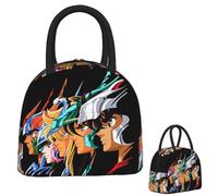 OREURUIK Chevaliers du Zodiaque Caballeros Del Zodiaco Bronze Saints Lunch Bag Bento Box Lunch Tote Picnic Bags Sac Isotherme pour étudiant