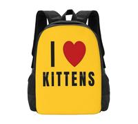 OREURUIK Gunpowder Milkshake Cartable Sac à Dos Sacs de Mode Gunpowder Milkshake I Love Kittens I Heart Kittens I 3 Kittens