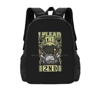 OREURUIK Je plaide Le Soldat de la 2e armée Combat Cadeau Cartable Sac à Dos Sacs de Mode I Plaide Le 2ème Skins Je plaide Le 2ème téléphone