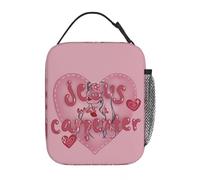 OREURUIK Jesus Sabrina Carpenter Sacs à Lunch isolés Grand Short n Sweet Lunch Container Sac Isotherme Sac fourre-Tout Boîte à Lunch Voyage Universitaire