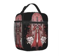 OREURUIK Jeu DMC Dante Devil May Cry Sacs à Lunch isolés Sac de Nourriture Glacière Portable Boîtes à Lunch Thermiques pour Le Bureau de l’école