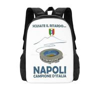 OREURUIK Napoli Campione 2023 - Version Blanche Cartable Sac à Dos Sacs de Mode Naples Maradona Troisi Argentina Scudetto Italie