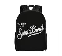 OREURUIK Personnalisé S-Saint B-Barth Sac à Dos pour Ordinateur Portable Hommes Femmes Mode Bookbag pour Les étudiants de l’école collégiale Sac