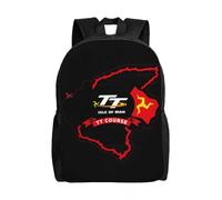 OREURUIK Personnalisé TT Isle of Man Logo Sac à Dos de Voyage Femmes Hommes École Ordinateur Portable Sac à Dos Manx Moto Collège Étudiant Sacs à Dos