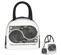 OREURUIK Platine Vinyle SL1200 MK2 Technics DJ De Mix MODÈLE Instrument de Musique électronique Sac à Lunch Isotherme Boîtes à Lunch Boîtes à Lunch Thermiques Boîte à Lunch