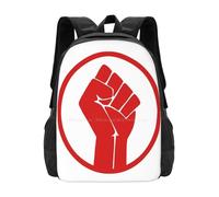 OREURUIK Poing levé - Cartable Rouge Sac à Dos Sacs de Mode capitalisme Manger Riche Communisme Laissez-Les Manger gâteau Marie Antoinette