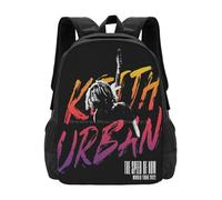 OREURUIK Spin Black Tour Cartable Sac à Dos Sacs de Mode New Keith Zealand Musicien Urbain Chanteur Guitariste Auteur-compositeur Country