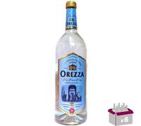 Orezza - Eau minérale naturelle gazeuse - 6 X 1 L verre perdu