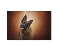 ORFBKGhfb 5D Diamant Peinture，Chien Berger Allemand，DIY Diamant Peinture Broderie Kit Rond Résine Diamant Point De Croix Décor À La Maison（30x40cm-E15