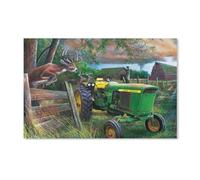 ORFBKGhfb Peinture Au Diamant 5D，Tracteur Agricole Et Élan Sauteur，Diamond Painting_Adulte Diamond Painting Strass Cristal Complet Kits Pour Décoration Maison Murale Salon Chambre（40x40cm-G60