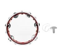 Orff-Tambourin De 8 Pouces À Double Nucleojingles,Tenu Dans La Main,Persch,Cadeau De Ix,Accessoires Persch,1 Pièce - Type Rouge