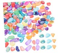 ORFOFE 1 boîte Fragments de Coquilles Naturelles Colorées pour Bricolage DIY Pièces Mixtes Irrégulières pour Décoration Intérieure Maison Artisanat Mosaïque Délicate
