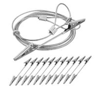 ORFOFE 1 Ensemble Pince Crocodile Murale pour Photos de Clip Photo avec Fil Suspendu Support Décoratif pour Mariages et Bureaux