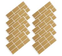 ORFOFE 10 feuilles Autocollants à Gratter Rectangulaires de Protection Transparente Étiquettes Autocollantes DIY pour Jeux de Grattage Tickets et Événements Film Métallique Doré