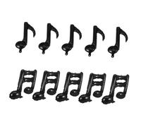 ORFOFE 10 pièces Ballons Note de Musique Aluminium Noir Décorations Fête Thème Musical Ballons Gonflables Faciles à Gonfler pour Anniversaire et Événements Musicaux