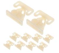 ORFOFE 10 Pièces Boucle de porte d'armoire loquets à rouleaux loquets de meubles attraper la balle poigneeporte door lock loquets à billes en plastique loqueteau de porte Beige