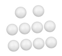 ORFOFE 10 Pièces Boules Polystyrène Blanches Solides pour Décoration Noël Bricolage Créatif et Ornements Sapin Mousse à Peindre Projet DIY et Modèle Moléculaire