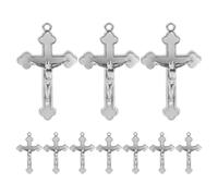 ORFOFE 10 pièces Breloques Croix Jésus pour Fabrication Bijoux DIY Pendentifs Religieux Miniatures pour Colliers Bracelets Boucles Oreilles Charms Chrétiens Femme