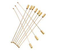 ORFOFE 10 Pièces Broches Acier Inoxydable Aiguille Droite pour Bijoux DIY Couture Broche Épingle de Sécurité avec Tête Ronde pour Artisanat et Décoration Chapeaux