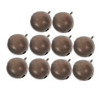 ORFOFE 10 pièces Collier Cloche pour Animaux de Compagnie Cloches Réglables pour Grands Chiens et Chèvres Clair pour Bricolage Décoration de Noël et Pendentif