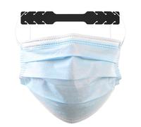 ORFOFE 10 pièces Crochets de Suspension pour Masque Réglables Accessoire Anti-buée Protection des Oreilles Extension de Sangle Confortable Noir