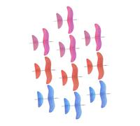 ORFOFE 10 pièces Lot de Jouets Avions Mousse Planeurs Amusants pour Garçon Fille Faciles à Monter pour Fêtes et Activités Extérieures Développe Adresse et Observation