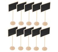 ORFOFE 10 Pièces Lot de Mini Ardoises Rectangulaires Ornements Tableau pour Décoration de Plantes Étiquettes Effaçables pour Messages pour et Usage Quotidien