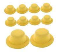 ORFOFE 10 Pièces Mini Hats for Crafts Lightweight Tiny Doll Hats for Pets and Party Decorations DIY Small Bowler Caps Creative Hair Accessories and Holiday Ornaments