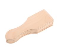 ORFOFE 10 Pièces Mini Wooden Spatulas Set for Small Wood Kitchen Tools for Pretend Play Safe and Educational Cooking Utensils Hand-Eye Coordination Development