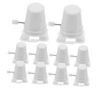 ORFOFE 10 Pièces Mouvement de Remplacement pour Jouet à Remonter, Mécanisme en Plastique Blanc, Résistant à l'usure, Facile à Réparer, Accessoire pour Bricolage DIY