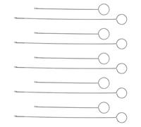 ORFOFE 10 pièces Outil Crochet Acier Inoxydable pour Retournement de Boucle Tourneur de Boucle avec Loquet Aiguilles Longues et Courtes pour Couture Sangles et Ceintures Accessoires DIY